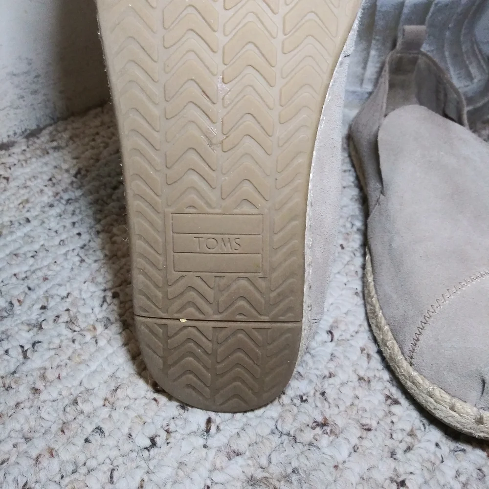 Toms Alpargata Deconstructed Taupe Suede Rope Trimmed Espadrilles - Picture 10 of 11